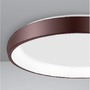 Kruhová - NV 8105612 Stropní svítidlo ALBI hnědý hliník a akryl LED 50W 230V 3000K IP20 stmívatelné - NOVA LUCE - foto 3