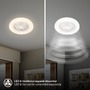 Ventilátory - BRILO 3800016 LED stropní svítidlo s ventilátorem, 5 rychlostí, dálkový ovladač, CCT, bílé - BRILO - foto 3