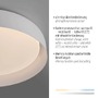 Kruhová - LD 14216-16 OSKO LED stropní svítidlo bílé průměr 58cm stmívatelné dálkový ovladač CCT 2700-5000K - JUST LIGHT - foto 3