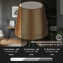 Na stůl - BRILO 7485017 LED nabíjecí stolní lampa, 11 cm, USB-C, 280lm, zlatá - BRILONER - foto 3