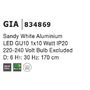 Válec - NV 834869 Závěsné svítidlo GIA bílý hliník GU10 1x10W 230V IP20 bez žárovky - NOVA LUCE - foto 3
