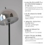 Stolní lampy dekorační - LD 19245-17 Kolekce Schöner Wohnen LED stojací svítidlo na baterie BELLIES, chrom, nabíjecí přes USB, 3000K - JUST LIGHT - foto 3