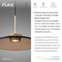 Dekorativní - PN 2194-97 LED závěsné svítidlo Pure Moon, bronzová, stmívatelné 2700K - PAUL NEUHAUS - foto 3