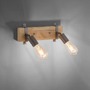 Bodová - LD 13472-79 SLAT Stropní svítidlo v rustikálním designu s nastavitelnými spoty ze dřeva a kovu - LEUCHTEN DIREKT / JUST LIGHT - foto 3