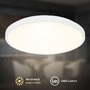 Kruhová - BRILO 3903016 Competo stropní svítidlo pr.33 cm - 22W, 2400lm, LED, teplá bílá, bílé - BRILO - foto 3
