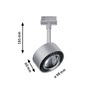 Svítidla - P 96810 URail LED lištový spot Aldan spot 8W 4000K stmívatelné 230V matný chrom/černá - PAULMANN - foto 3