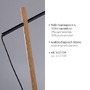 Stojací lampy - LD 14185-16 GREEN SOFI LED stojací svítidlo černé s imitací dřeva šňůrový vypínač nadčasový design - LEUCHTEN DIREKT / JUST LIGHT - foto 3