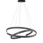 Kruhová - NV 9392012 Závěsné svítidlo TORRENTE černý hliník a akryl nastavitelné LED 93W 230V 3000K IP20 stmívatelné - NOVA LUCE - foto 3