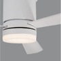 Ventilátory - NV 9953015 Stropní ventilátor se světlem SILKY matná bílá ocel a sklo bílé dřevené listy 5 rychlostí 35W LED 18W 3000K - NOVA LUCE - foto 3