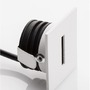 Zapuštěná - NV 8090801 Venkovní zapuštěné svítidlo do zdi PASSAGGIO bílý hliník LED 1W 3000K 3V IP54 délka kabelu 1.80m použijte driver 9020170 - NOVA LUCE - foto 3