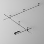 Lištové Magnetic Maytoni Flarity - M TRX154-112B Kolejnice pro magnetickou lištu 24 V Flarity 2m black TRX154-112B - MAYTONI - foto 3