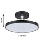 Kruhová - P 96776 LED stropní svítidlo Smart Home Zigbee 3.0 Hildor 2700K 230V 25W stmívatelné černá mat/chrom - PAULMANN - foto 3