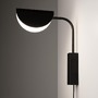Dekorativní - M MOD126WL-01B Nástěnné svítidlo Mollis 28W G9 černý kov akrylát designové - MAYTONI - foto 3