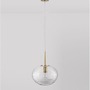 Koule - NV 9236750 Závěsné svítidlo MAEVE čiré sklo bílý kabel mosazný zlatý kov E27 1x12W 230V IP20 bez žárovky - NOVA LUCE - foto 3
