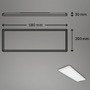 Hranatá - BRILO 7402416 Ultraplochý LED panel s přímým a nepřímým osvětlením, 58 cm, LED, 22 W, 3000 lm, bílé (starý kód: BRILO 7402-416) - BRILO - foto 3