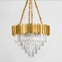 Dekorativní - NV 9050110 Závěsné svítidlo GRANE zlatý kov a křišťál E14 12x5W 230V IP20 bez žárovky - NOVA LUCE - foto 3
