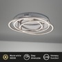 Kruhová - BRI 3248018 LED stropní svítidlo, pr. 52,5 cm, 56 W, hliník-chrom (starý kód: BRI 3248-018) - BRILONER - foto 3