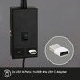 Bodová - BRI 2175015 Justra lampa na čtení, nastavitelná, 2x USB porty, černá - BRILONER - foto 3
