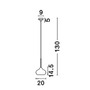 Polokoule - NV 5704801 Závěsné svítidlo CIOTO kov chrom venku bílý chrom uvnitř E14 1x5W IP20 bez žárovky - NOVA LUCE - foto 3