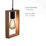 Hranatá - LD 15651-18 FRANKY LED závěsné svítidlo, černá, dřevěný rám, kov, 1 ramenné - LEUCHTEN DIREKT / JUST LIGHT - foto 3