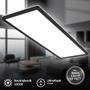 Hranatá - BRILO 7402-415 Ultraplochý LED panel s přímým a nepřímým osvětlením, 29,3 cm, LED, 22 W, 3000 lm, černá - BRILO - foto 3
