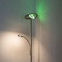 Stojací lampy - LD 11858-55 ROCCO LED stojací svítidlo, barva ocel, s aplikací, dálkový ovladač, stmívatelné MEDION RGB+2700-5000K - LEUCHTEN DIREKT / JUST LIGHT - foto 3