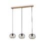 Vícečetná - BRILO 4037-035 Závěsné svítidlo, 90 cm, max. 40 W, černá-dřevo - BRILO - foto 3
