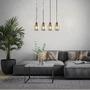 Podélná - BRI 4486045 Závěsné svítidlo, 120 cm, 4x E27, max. 10W, kouřová - BRILONER - foto 3