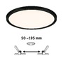 Koupelnová - P 93102 VariFit LED vestavné svítidlo Dim to Warm Areo IP44 kruhové 230mm 3 Step Dim to warm černá stmívatelné - PAULMANN - foto 3