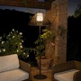 Sloupková - FARO 71569-07 SAIGON šedá/hnědá stojací lampa 2M W70 - FARO - foto 3