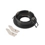 Kruhová - LA 1007343 NEW TRIA® 75 kroužek pro vestavbu do stropu, D: 9,3 H: 2,6 cm, IP 20, černá - BIG WHITE (SLV) - foto 3