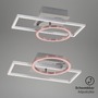 Hranatá - BRI 3108-018 LED rám 38 cm 12W 1200lm chrom - BRILONER - foto 3