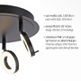 Bodová - PN 6788-13 SILEDA LED stropní bodové svítidlo antracit, kruhové, 3 ramenné, otočné, ochrana proti vodě 3000K - PAUL NEUHAUS - foto 3