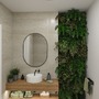 Hranatá - P 71268 LED Panel Atria Shine IP44 hranaté 190x190mm 8W 3000 - 6500K design dřevo - PAULMANN - foto 3