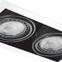 Hranatá - AZZ AZ2877 Stropní zápustné bodové svítidlo Azzardo Nova 2 white/black AZ2877 GU10+ADAP111/ES111 2x40/2x50W IP20 34,5cm bílo-černé - AZZARDO - foto 3