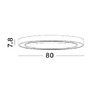 Kruhová - NV 9558630 Stropní svítidlo STING LED hliník a akryl bílá Epistar SMD2835 50W 3000K Eaglerise TRIAC driver D80 H7.8 120st. IP20 stmívatelné - NOVA LUCE - foto 3