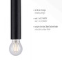 Vícečetná - LD 15618-18 BRUNA LED závěsné svítidlo, nadčasové, jednoduché, černá, vnitřní svítidlo, 3 ramenné - LEUCHTEN DIREKT / JUST LIGHT - foto 3