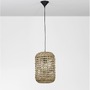 Válec - NV 9586507 Závěsné svítidlo GRIFFIN sušený vodní hyacint černý kabel E27 12W 230V IP20 bez žárovky - NOVA LUCE - foto 3