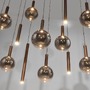 Vícečetná - PN 2288-23 LED závěsné svítidlo BOWL, hnědé, stmívatelné vypínačem, SimplyDim, 2700K - PAUL NEUHAUS - foto 3