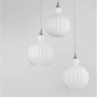 Vícečetná - NV 9190882 Závěsné svítidlo ODELL chromovaný hliník opálové sklo E14 3x5W 230V IP20 bez žárovky - NOVA LUCE - foto 3