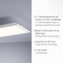 Hranatá - LD 16534-16-O FLAT LED stropní svítidlo stmívatelné bílé CCT dálkový ovladač teplá bílá stropní svítidlo 2700/4000/5000K - LEUCHTEN DIREKT / JUST LIGHT - foto 3