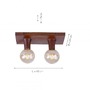 Dekorativní - LD 14779-48 TURN ME Stropní svítidlo, 2-ramenné, barva rzi, rustikální, retro - LEUCHTEN DIREKT / JUST LIGHT - foto 3