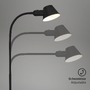 Stolní lampy pracovní - BRILO 7407-015 Stolní lampa, 23 cm, 1x. E27, max. 10 W, černá - BRILO - foto 3