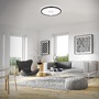 Kruhová - BRI 3392-015 Slim svítidlo LED panel, pr. 42 cm, 3000 lm, 22 W, černá - BRILONER - foto 3