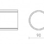 Přisazená - RED R13505 LIZZI stropní bílá 230V GU10 35W IP54 - RED - DESIGN RENDL - foto 3
