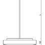 Kruhová - OS EDN61702 EDNA P5 závěsné skleněné svítidlo bílá IP40 4000 K 24W LED - OSMONT - foto 3