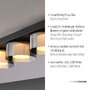Podélná - PN 6164-18 RIKA LED stropní svítidlo 4 ramenné stmívatelné vypínačem SimplyDim 3000K - PAUL NEUHAUS - foto 3