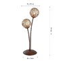 Stolní lampy dekorační - PN 4032-48 Stolní lampa GRETA dvojramenná zlatohnědá 2x G9 40W 53cm - PAUL NEUHAUS - foto 3