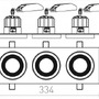 Hranatá - RED R13263 SHARM SQ III zápustná černá měď/měď 230V LED 3x10W 24° 3000K - RED - DESIGN RENDL - foto 3