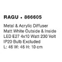 Hranatá - NV 866605 Stropní svítidlo RAGU stropní svítidlo kov a akrylový difuzor bílá zvenku matná bílá uvnitř E27 4x12W - NOVA LUCE - foto 3